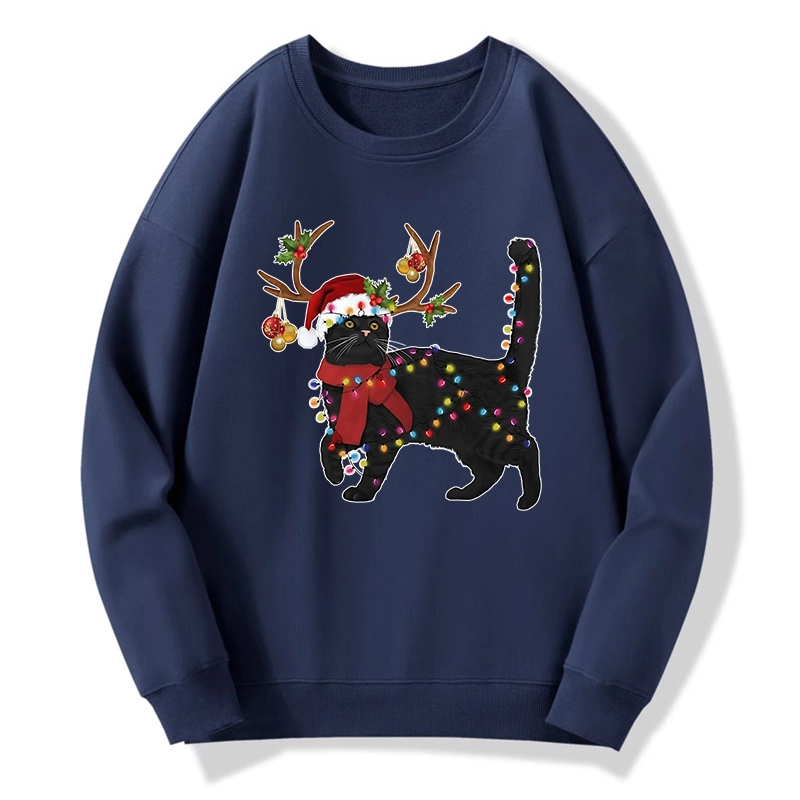 Tokyo-Tiger Christmas Black Cat Classic Sweatshirt