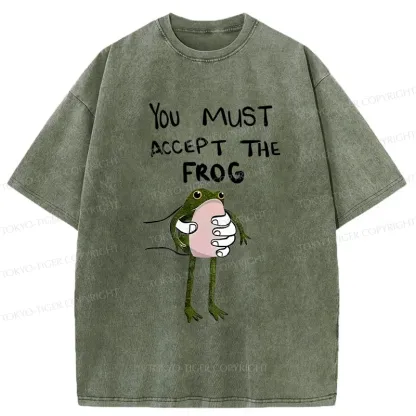Tokyo-Tiger Accept This Frog Washed T-Shirt