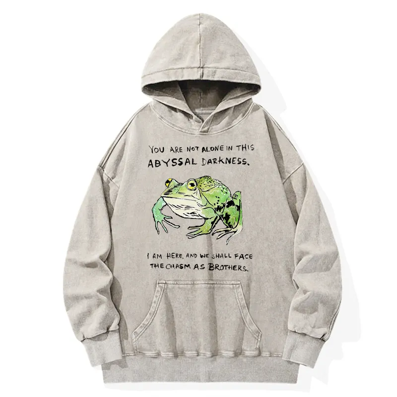 Tokyo-Tiger Support Your Frog Friends Washed Hoodie