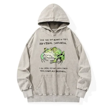 Tokyo-Tiger Support Your Frog Friends Washed Hoodie