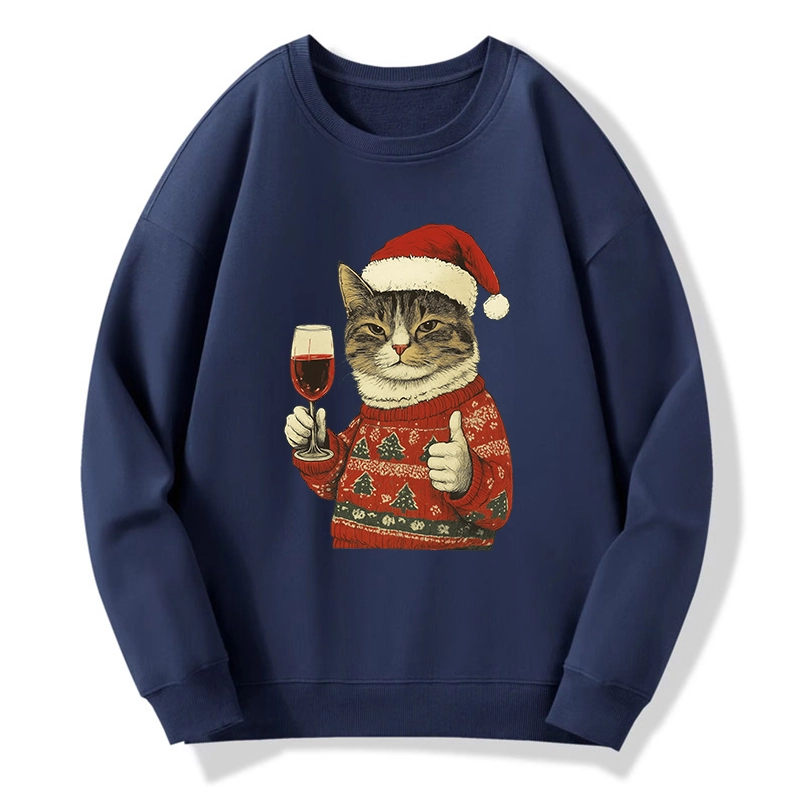 Tokyo-Tiger Christmas Cat Likes Classic Sweatshirt
