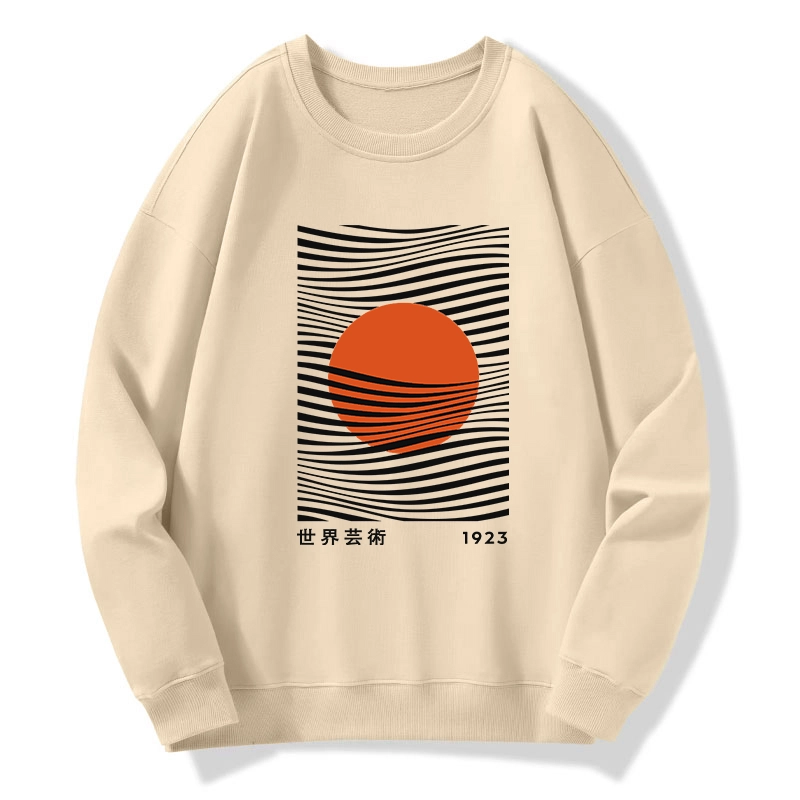 Tokyo-Tiger Minimalist Art Sun Classic Sweatshirt