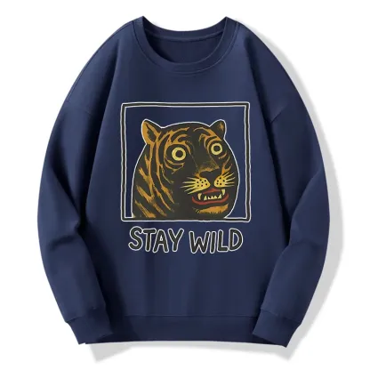 Tokyo-Tiger Silly And Cute Tiger Classic Sweatshirt