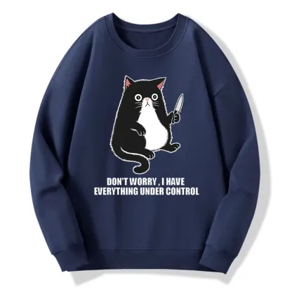 Tokyo-Tiger Cat Said Don't Worry Classic Sweatshirt