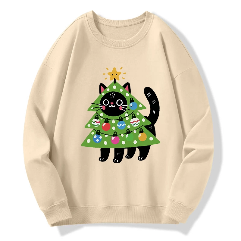 Tokyo-Tiger Christmas Tree Cat Classic Sweatshirt