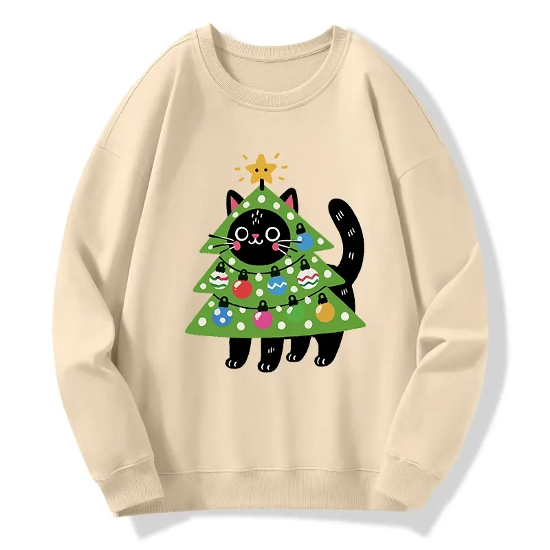 Tokyo-Tiger Christmas Tree Cat Classic Sweatshirt
