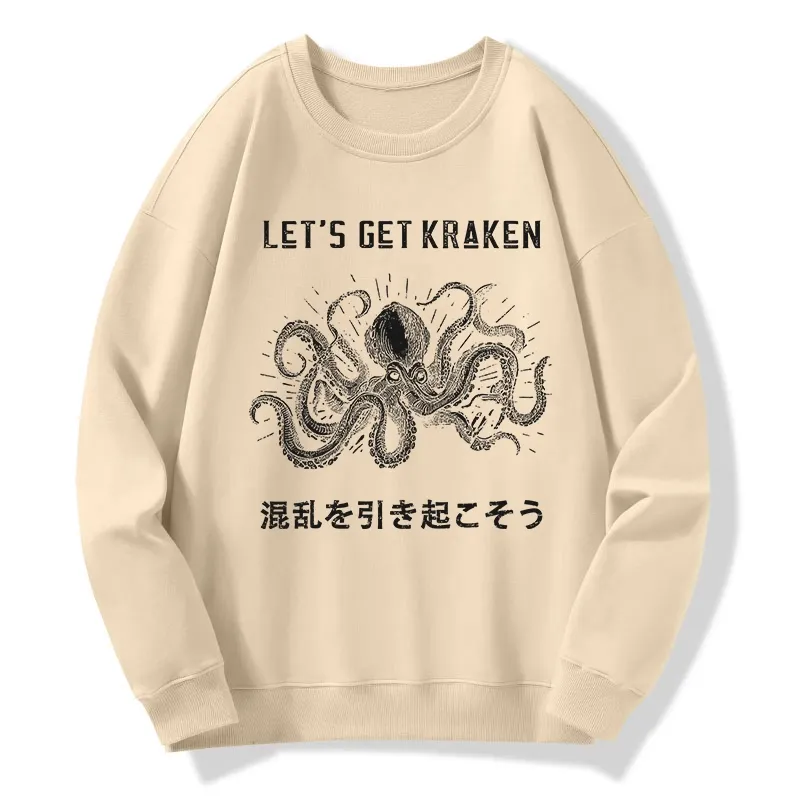 Tokyo-Tiger Funny Octopus：Let’s Get Kraken Classic Sweatshirt