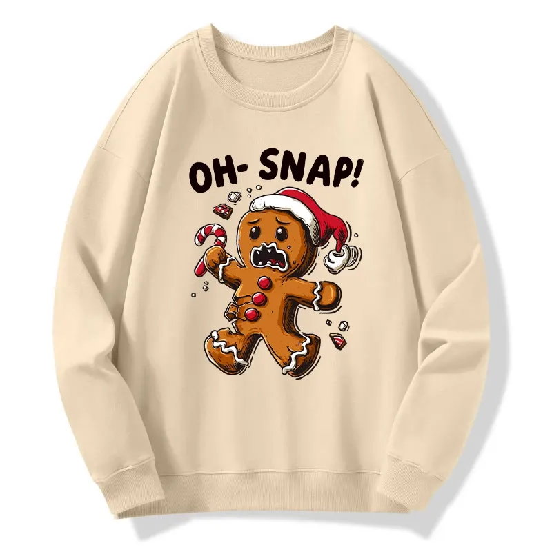 Tokyo-Tiger Oh Snap The Gingerbread Man's Christmas Chaos Classic Sweatshirt