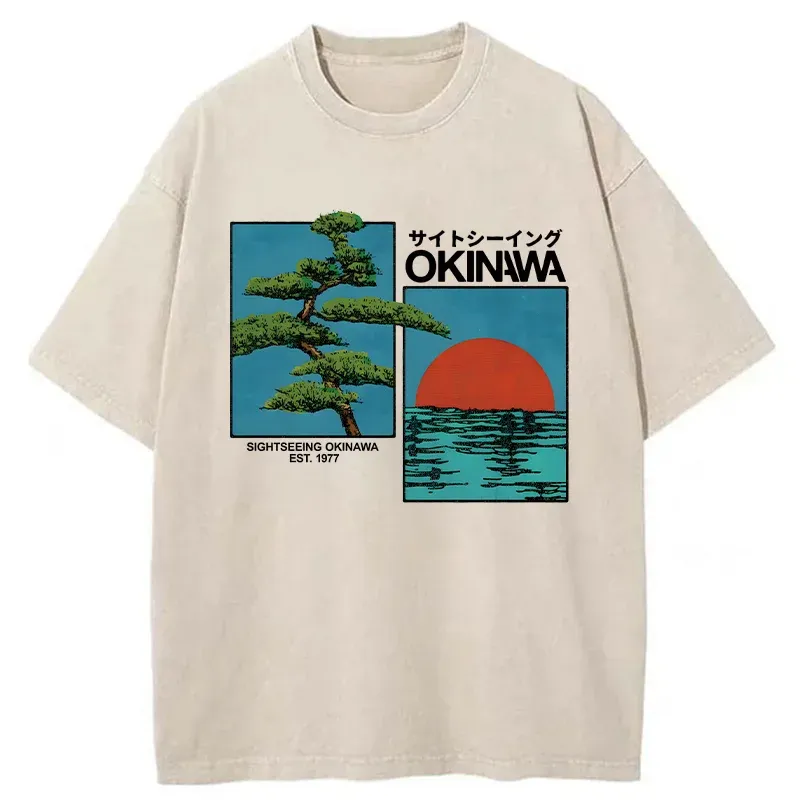 Tokyo-Tiger Japanese Bonsai Washed T-Shirt