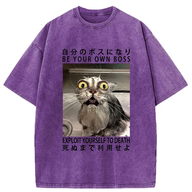 Tokyo-Tiger Be Your Own Boss Washed T-Shirt