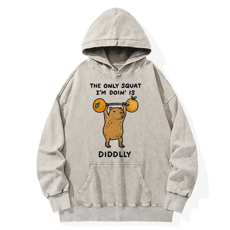 Tokyo-Tiger Diddly Capybara Washed Hoodie