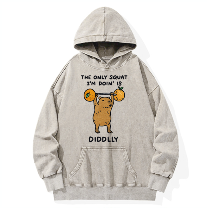 Tokyo-Tiger Diddly Capybara Washed Hoodie