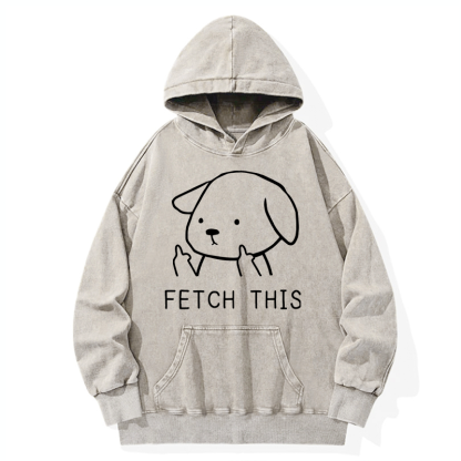 Tokyo-Tiger Fetch This Dog Washed Hoodie