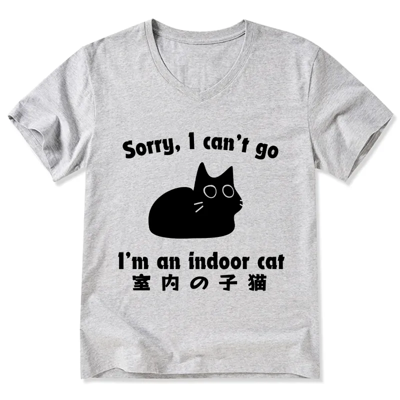Tokyo-Tiger Indoor Kitten V-Neck Classic T-Shirt