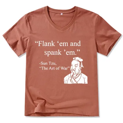 Tokyo-Tiger The Art Of War Funny V-Neck Classic T-Shirt