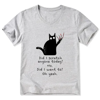 Tokyo-Tiger Cats With Sharp Claws V-Neck Classic T-Shirt