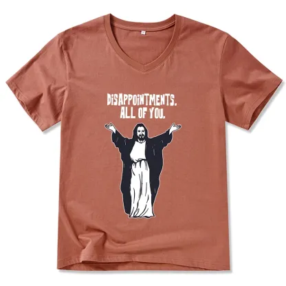 Tokyo-Tiger God Gives Disappointment V-Neck Classic T-Shirt