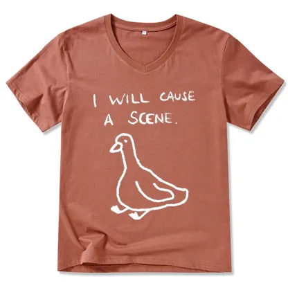 Tokyo-Tiger Stupid Goose Funny Japan Retro V-Neck Classic T-Shirt