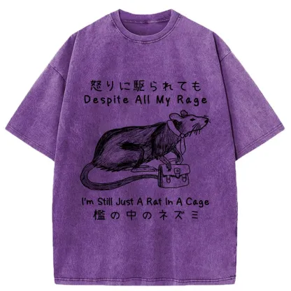 Tokyo-Tiger I'm A Rat In A Cage Washed T-Shirt
