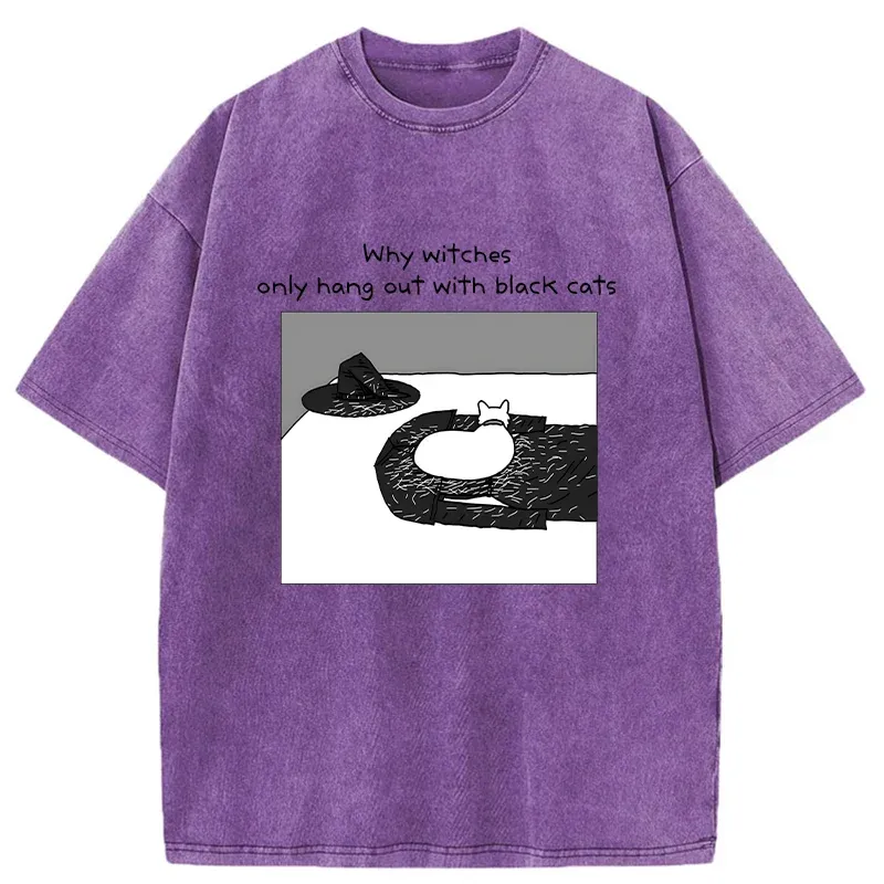 Tokyo-Tiger Terrifying White Cat Fur Funny Washed T-Shirt