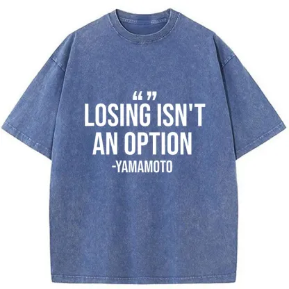 Tokyo-Tiger Baseball Quotes Washed T-Shirt