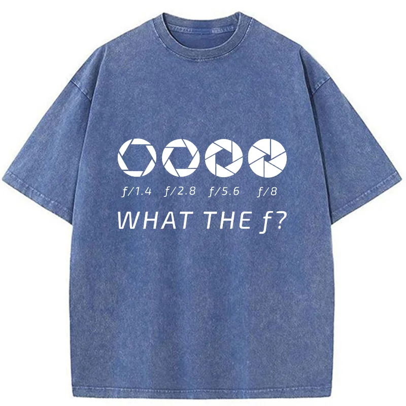 Tokyo-Tiger Aperture f-stop Funny Washed T-Shirt