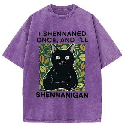 Tokyo-Tiger The Lying Cat Washed T-Shirt