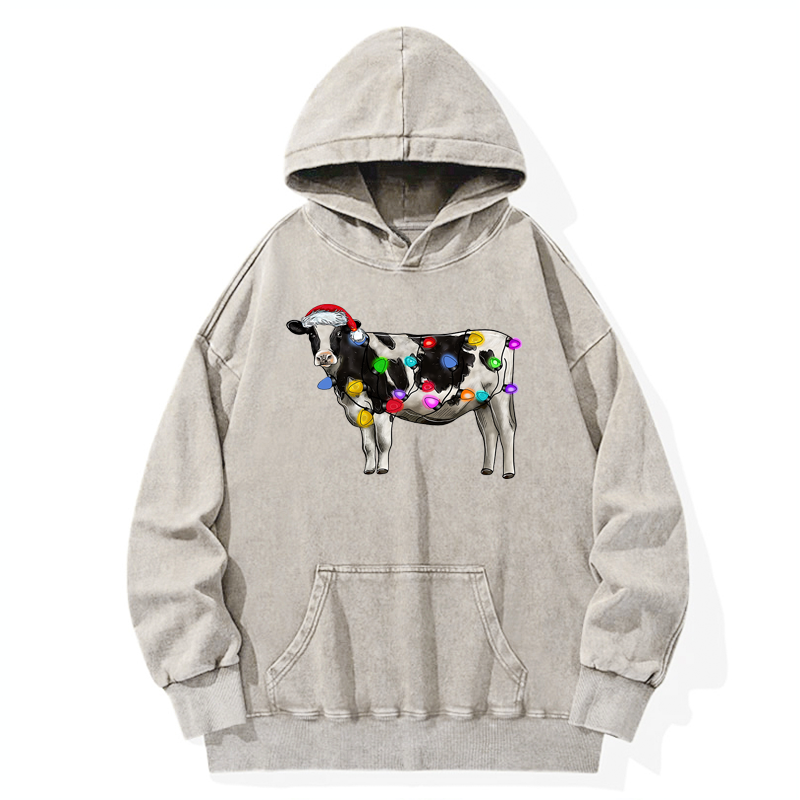Tokyo-Tiger Christmas Cow Washed Hoodie