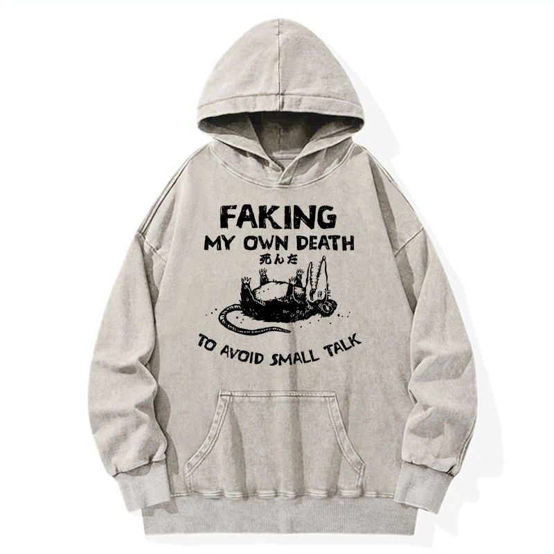 Tokyo-Tiger Avoid Conversation Washed Hoodie
