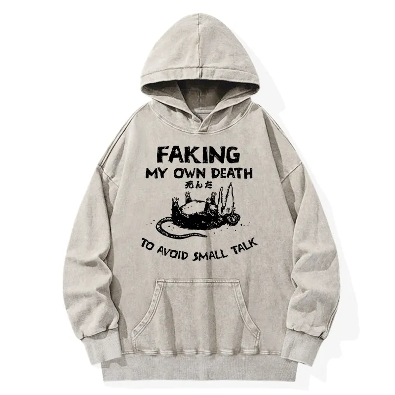 Tokyo-Tiger Avoid Conversation Washed Hoodie