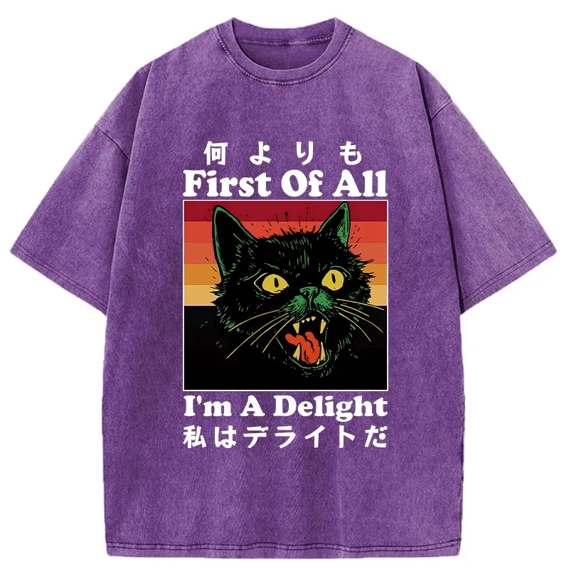 Tokyo-Tiger I'm A Delight Washed T-Shirt