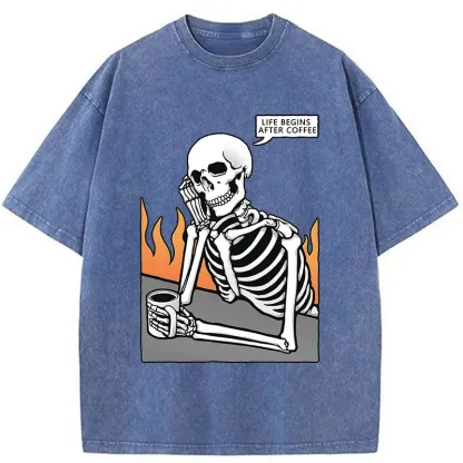 Tokyo-Tiger Coffee Is The Preferred Choice Washed T-Shirt