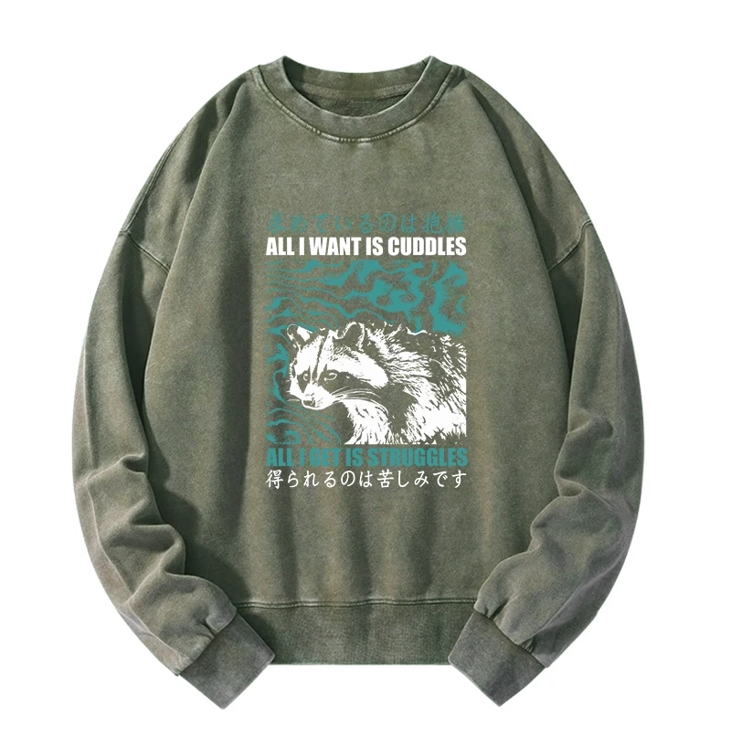 Tokyo-Tiger All I Get Is Struggles Washed Sweatshirt