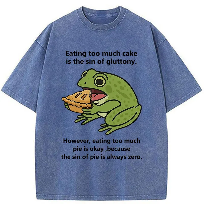 Tokyo-Tiger Sin Of Pie Is Always Zero Washed T-Shirt