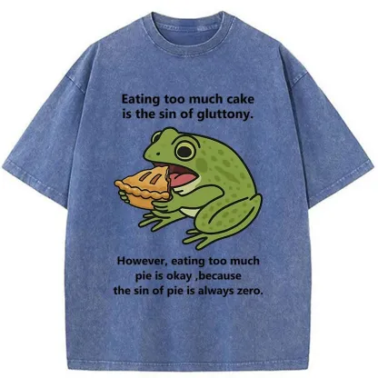 Tokyo-Tiger Sin Of Pie Is Always Zero Washed T-Shirt