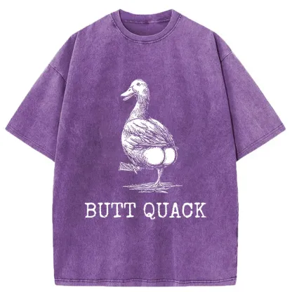 Tokyo-Tiger Butt Crack Funny Washed T-Shirt