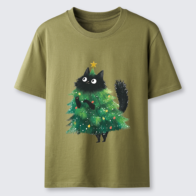Tokyo-Tiger Christmas Tree Cat Japan Classic T-Shirt