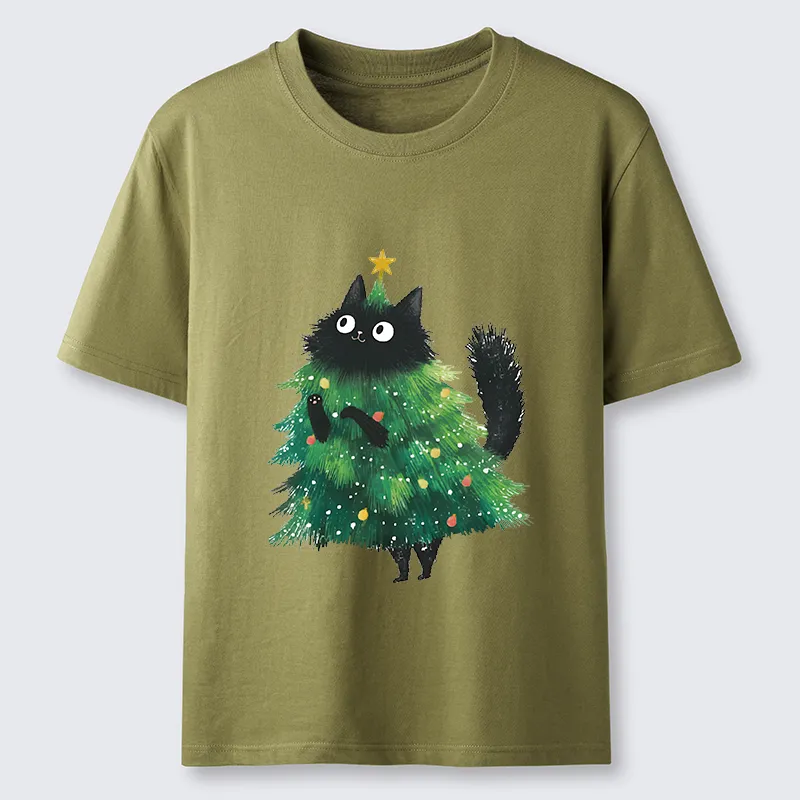 Tokyo-Tiger Christmas Tree Cat Japan Classic T-Shirt