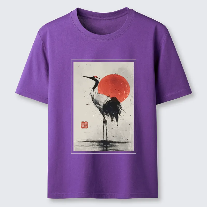 Tokyo-Tiger Retro Japanese Red-crowned Crane Classic T-Shirt