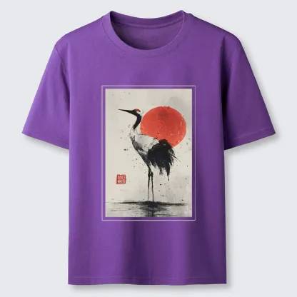 Tokyo-Tiger Retro Japanese Red-crowned Crane Classic T-Shirt