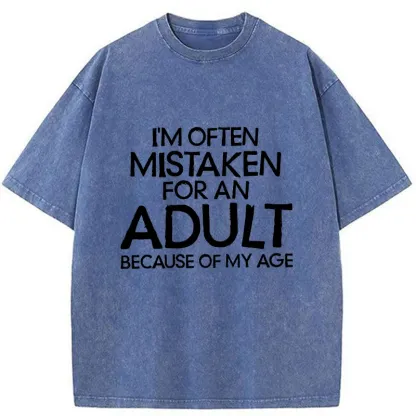 Tokyo-Tiger Old In Age But Young At Heart Washed T-Shirt