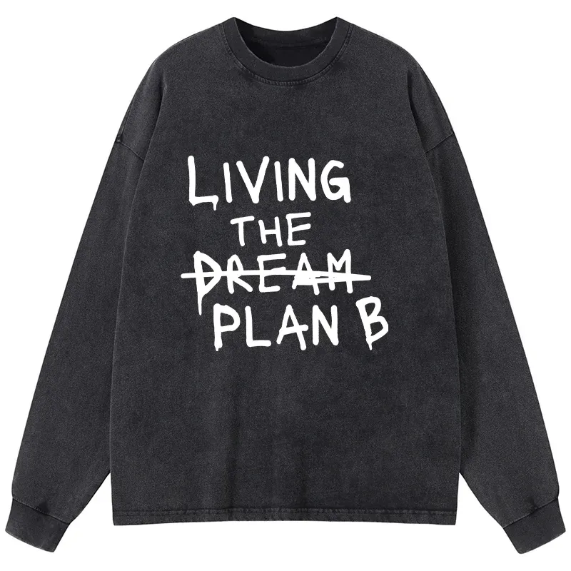 Tokyo-Tiger Implement Plan B Washed Long Sleeve T-Shirt