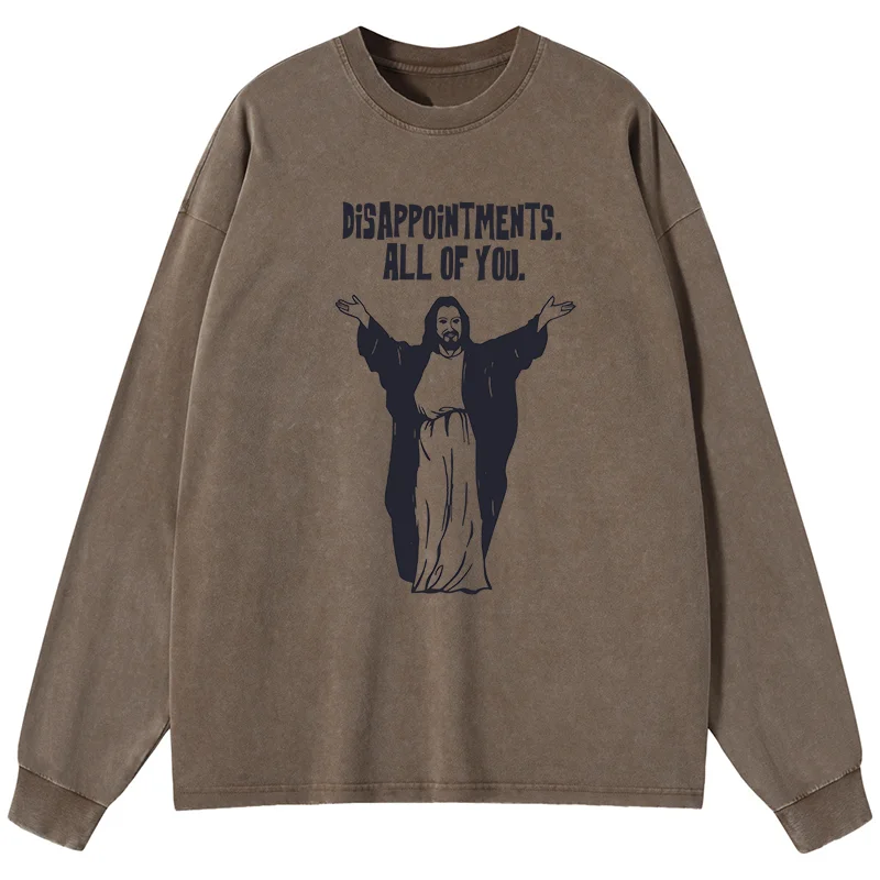 Tokyo-Tiger God Gives Disappointment Washed Long Sleeve T-Shirt