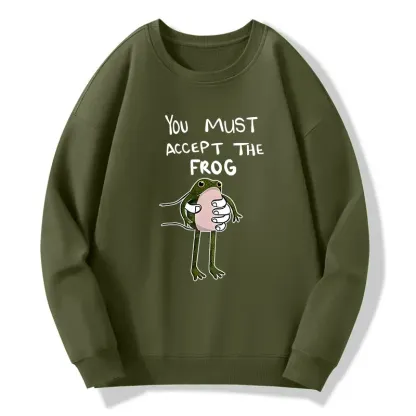 Tokyo-Tiger Accept This Frog Classic Sweatshirt