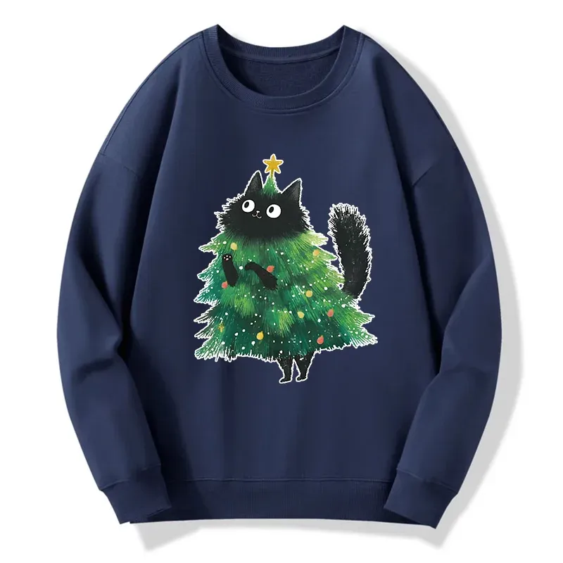 Tokyo-Tiger Christmas Tree Cat Japan Classic Sweatshirt