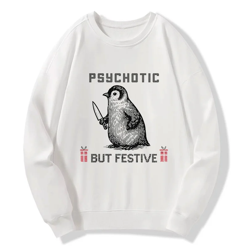 Tokyo-Tiger Overstimulated but Festive Christmas Classic Sweatshirt