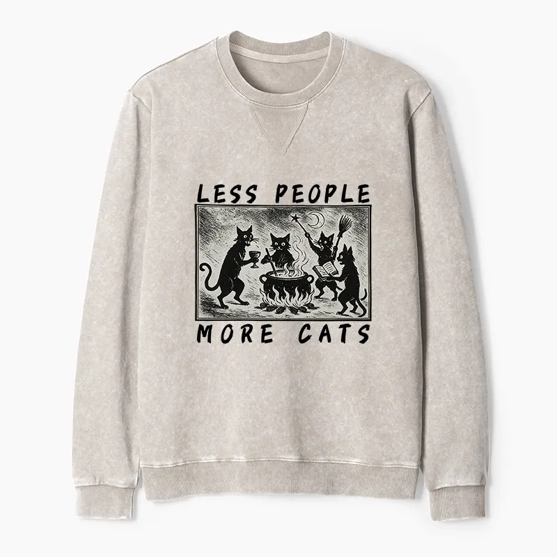 Tokyo-Tiger Cat Sacrifice Ceremony Washed Terry Sweatshirt