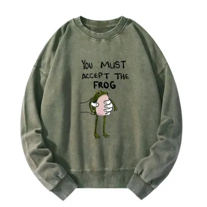 Tokyo-Tiger Accept This Frog Washed Sweatshirt