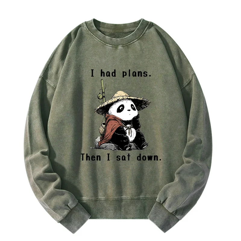 Tokyo-Tiger The Maybe Later Panda Washed Sweatshirt