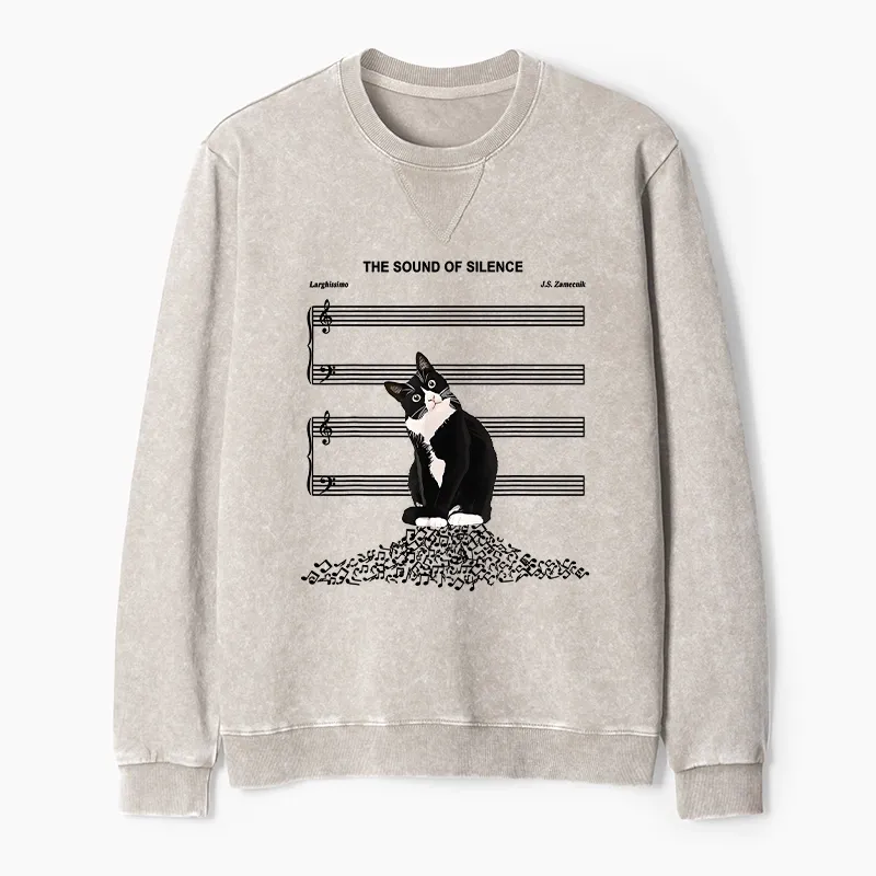 Tokyo-Tiger The Sound Of Silence Washed Terry Sweatshirt